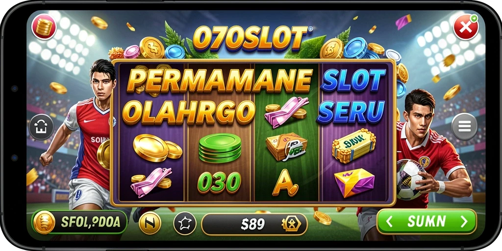 Tampilan gameplay menarik di 070SLOT yang penuh dengan tema olahraga.
