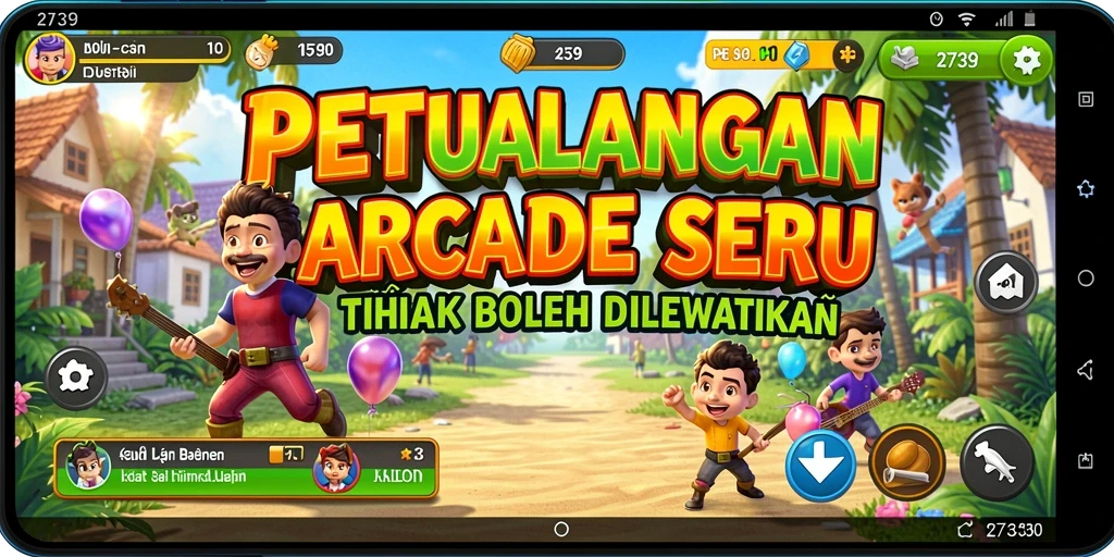 Tampilan gameplay seru dalam 2739 yang penuh aksi.