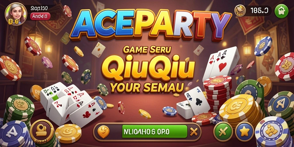 Gameplay seru QiuQiu di ACEPARTY yang memikat.