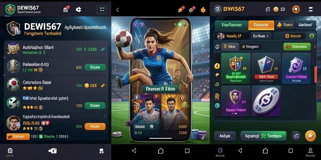 Screenshot DEWI567 yang menampilkan fitur taruhan olahraga.