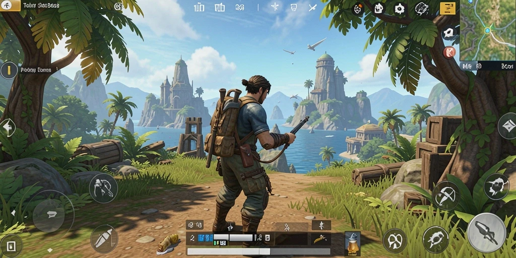 Tampilan gameplay G668 yang menakjubkan di dunia terbuka.