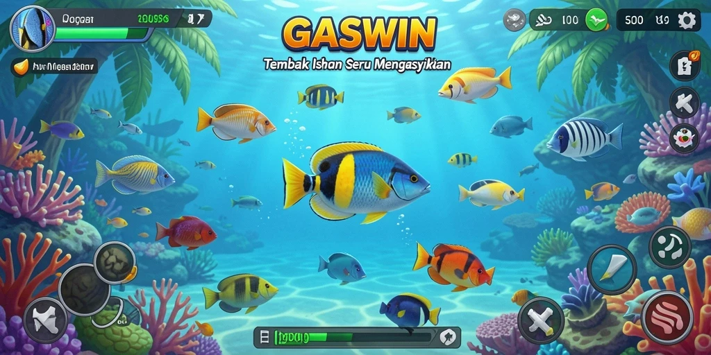 Tangkapan ikan terbaik di game GASWIN dengan grafis menawan.