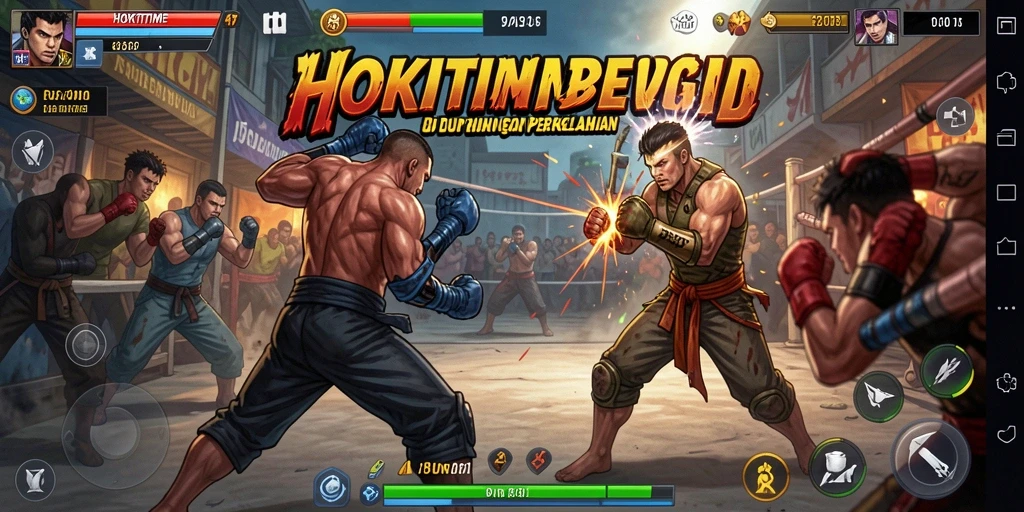 Gameplay HOKITIME dengan pertarungan intens dan karakter unik.