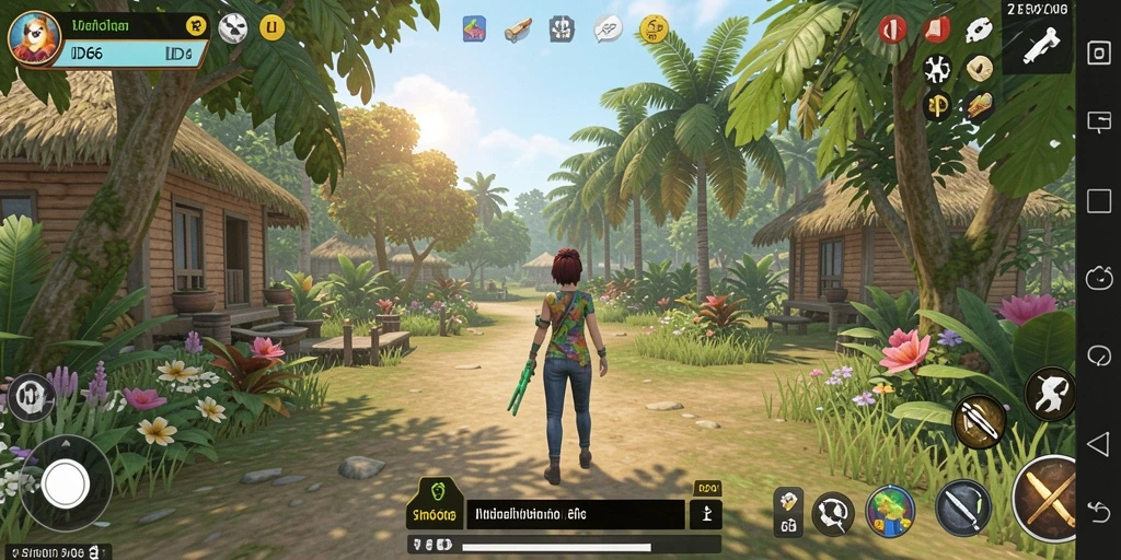 Tampilan gameplay ID66 dengan interaksi karakter yang menarik.