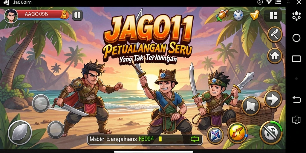 Tampilan gameplay JAGO11 yang menakjubkan dalam petualangan mendebarkan.