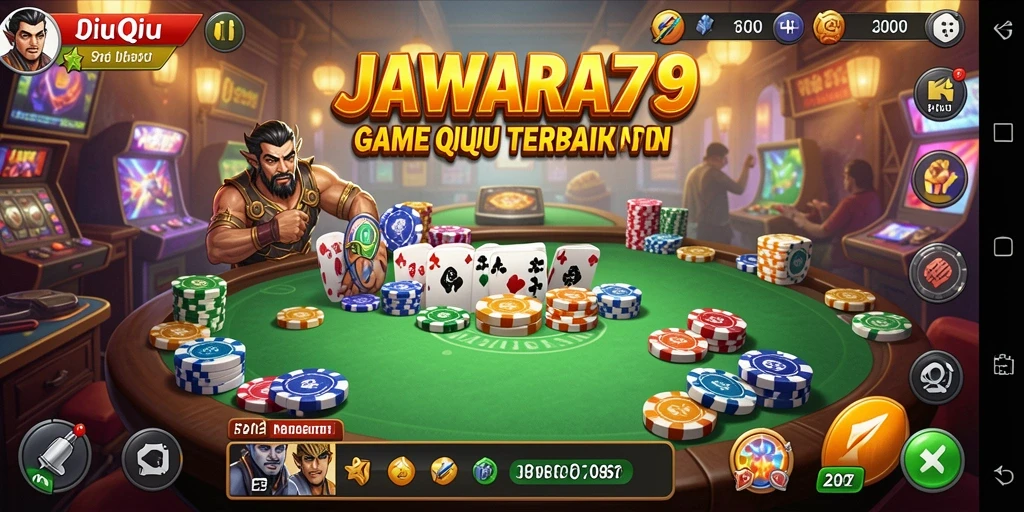 Tampilan gameplay QiuQiu JAWARA79 yang menarik dan interaktif.
