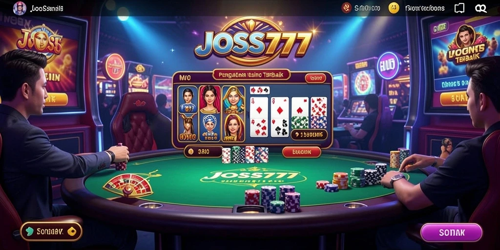 Tampilan menarik dari gameplay Live Casino di JOSS777.