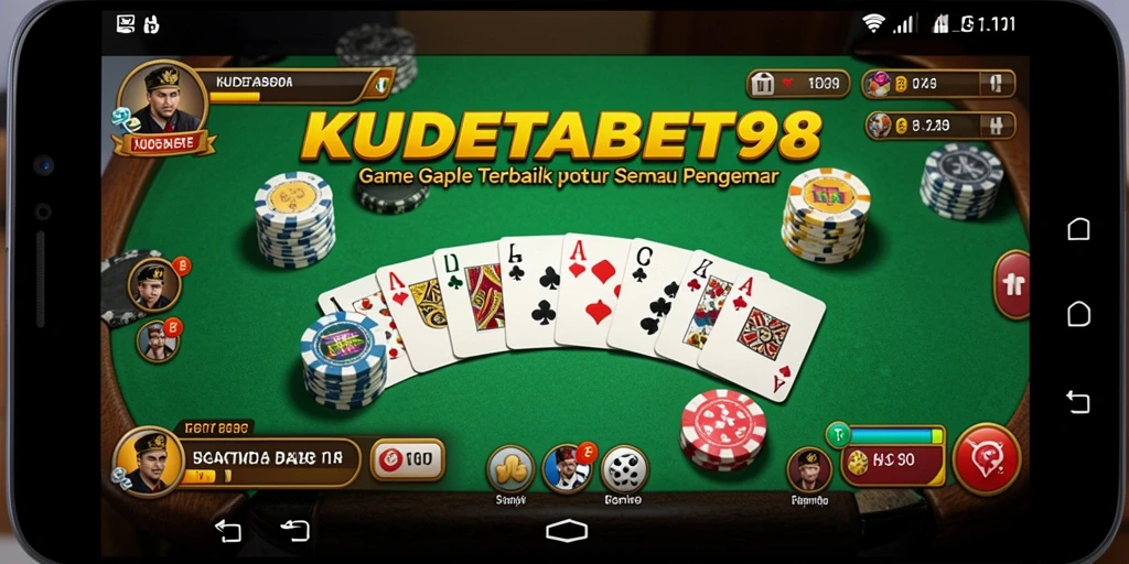 Tampilan gameplay Gaple yang seru dan interaktif di KUDETABET98.