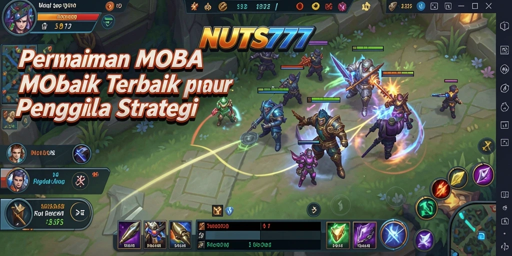 Tampilan gameplay menegangkan di NUTS777 yang penuh strategi.