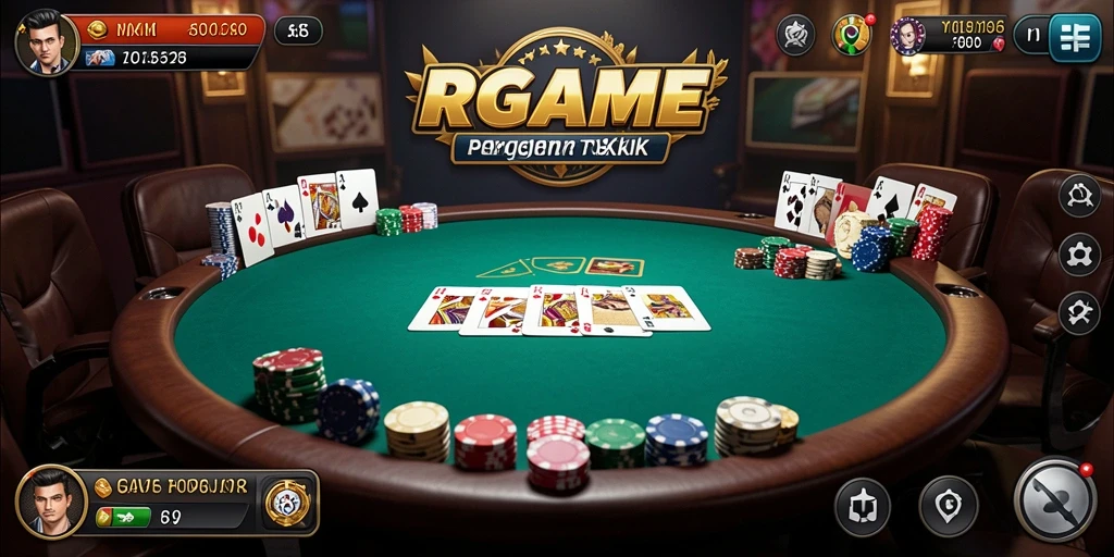 Tampilan menakjubkan dari gameplay poker RPGAME.