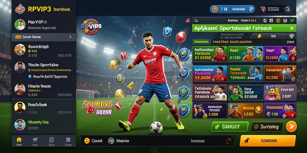 Tampilan gameplay Sportsbook yang menarik di RPVIP3.