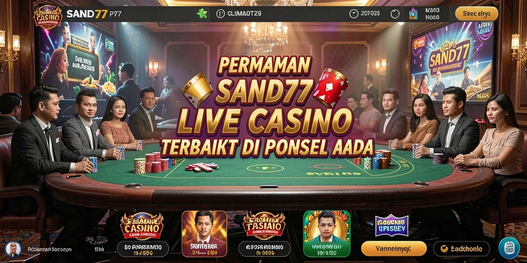 Tampilan gameplay Live Casino yang menegangkan dan interaktif.