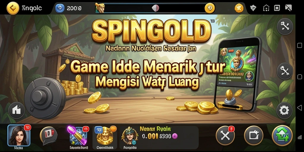 Screenshot gameplay SPINGOLD yang menunjukkan aksi seru dalam permainan Idle.