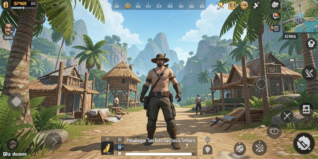 Tampilan gameplay menarik dari dunia terbuka SPN88 yang memukau.
