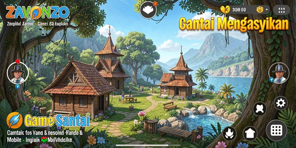 Screenshot menampilkan momen seru dalam gameplay ZAVONZO yang menghibur.