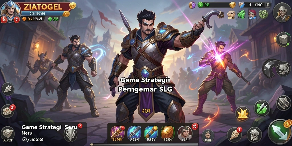Screenshot gameplay ZIATOGEL menampilkan pertempuran seru dan strategi mendalam.